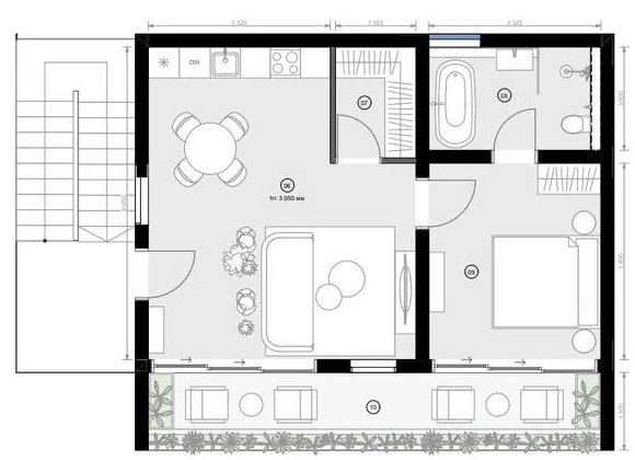 Планування апартаменту B10
